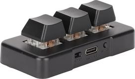 „CCYLEZ“ klaviatūra, skirta kopijuoti ir įklijuoti, programuojama klaviatūra su RGB apšvietimu, ABS USB klaviatūra su 3 klavišais, ergonomiškas dizainas, „Plug and Play“, skirta