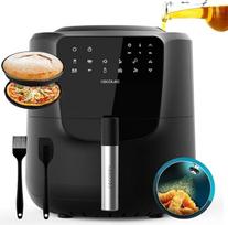 „Cecotec Cecofry Rain Pack“ oro keptuvė, be aliejaus, 5,5 l, su priedais, 1550 W, įmontuotas aliejaus purkštuvas, automatinis ir rankinis purškimas, valdymas jutikliniu ekranu, savaiminis valymas | Oro keptuvė su priedais, 1550 W, įmontuotas aliejaus purš