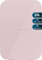 „Cecotec“ mažas šaldytuvas – mini šaldytuvas „Bolero MiniCooling“ 20 l, „Bahamas Pink“ spalvos, 12 V–220 V, tinka naudoti automobiliuose ir karavanuose, temperatūros diapazonas nuo 7 iki 65 °C, aušinimo ir šildymo funkcijos, lengvai perkeliamas
