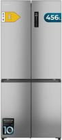 „Cecotec“ šaldytuvas, 4 durys, pusiau integruojamas, „Total No Frost“ technologija, „Bolero CoolMarket 4D 456 SBI Inox E“, ypač didelė talpa – iki 456 l, aukštis 189 cm, plotis 83 cm, „MetalFlexCooling“ technologija, tylus inverterinis kompresorius