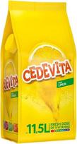 „Cedevita“ greitai tirpstantis gėrimas su citrinų skoniu – sudėtyje yra 9 vitaminų, suteikiančių energijos kūnui ir sielai – 900 g, iš kurių išeina 11,5 litrų (citrinų skonio)