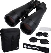 „Celestron 72035 SkyMaster Pro ED 20x80“ astronominiai žiūronai su ED stiklu ir dideliu diafragmos skersmeniu, skirti stebėjimams iš toli, su visiškai padengtu XLT sluoksniu, trikojio adapteriu ir nešimo dėklu
