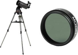 „Celestron“ 22097 „NexStar 127 SLT Mak“ kompiuterizuotas teleskopas ir 94119-A 1,25 colio Mėnulio filtras