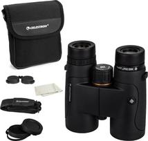 „Celestron“ 72323 „Nature DX“ 10x42 žiūronai, skirti gamtos ir paukščių stebėjimui, su visiškai padengtais BaK-4 prizmėmis, guminiais apvalkalais, apsaugoti nuo apnašų ir atsparūs vandeniui