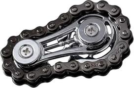 „Chain Gear Spinner Fidget“ – dviračių grandinės krumplių suktukas-žaislas vertinimui | Kišeninio dydžio streso mažinimo priemonė, tvirtos konstrukcijos, elegantiška, skirta vyrams, suaugusiems, vaikams, paaugliams ir berniukams