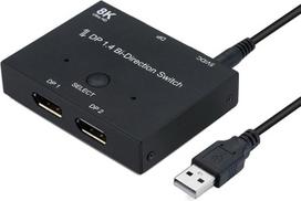 „Chenyang“ 8K „DisplayPort“ perjungiklis-skirstytuvas, dvikryptis DP perjungiklis, 4K ir 1080p DP adapteris