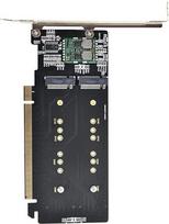 „Chenyang“ M.2 į PCIe 3.0 X16 adapteris, 4 prievadų NVMe/AHCI SSD į PCI Express plėtimo kortelės adapteris su 12 cm ilgio tvirtinimo elementu lizdui