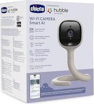 „Chicco“ vaiko stebėjimo vaizdo kamera su „Wi-Fi“, dirbtiniu intelektu, 2K UHD kamera su infraraudonųjų spindulių naktinio matymo funkcija, specialia programėle, įvairiaspalvėmis lemputėmis ir išmaniuoju raminimo įrenginiu su lopšinėmis bei baltuoju triuk