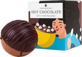 „CHOCOLISSIMO“ karšto šokolado rutuliukai su zefyrais, 40 g, belgiškas pieninis ir tamsusis šokoladas, gėrimas iš šokolado – dovana moterims ir vyrams, gimtadieniui, Kalėdoms, Velykoms