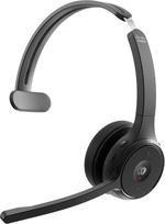 „Cisco“ ausinės 721, belaidės „Bluetooth“ ausinės su vienu ausies antdėklu, „Webex“ mygtukas, USB-A HD „Bluetooth“ adapteris, minkštas dėklas, anglies juodos spalvos, vienerių metų ribota garantija (HS-WL-721-BUNA-C)