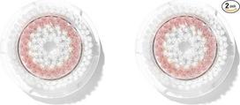 „Clarisonic Radiance“ veido valymo šepetėlio galvutės pakaitalas | Suderinamas su „Mia 1“, „Mia 2“, „Mia Fit“, „Alpha Fit“, „Smart Profile Uplift“ ir „Alpha Fit X“ modeliais, 2 vnt. pakuotė, CLA002-Red2