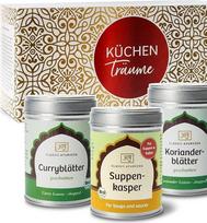„Classic Ayurveda“ – „Bio Kitchen“ žolelių rinkinys – 12 g, 15 g, 120 g – pagrindiniai prieskonių spintelės reikmenys patrauklioje dovanų dėžutėje