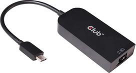„Club 3D“ CAC-1520 USB 3.2 adapteris, C tipo į 2,5 Gigabit Ethernet, M/F, juodos spalvos