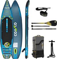 „Coasto“ – pripučiama SUP stovinčiojo irklavimo lenta „Coasto Regent 11'8 Horizon“ – PB-CHORIZON118 – Pripučiama „Dropstitch“ audinio lenta su irklu, saugos virve, pompa ir transportavimo maišu – 365 L – 355 x 86 x 15 cm