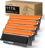 „Colorfly 117A“ tonerio rinkinys, suderinamas su „HP 117A“ toneriu, W2070A daugiafunkciniam spausdintuvui 179fwg | Suderinamas su „HP Color Laser“ daugiafunkciniais spausdintuvais 179fwg, 178nwg, 179fnw, 178nw 179, 178, „Laser“, 150a, 150nw, 150w, W2070A,
