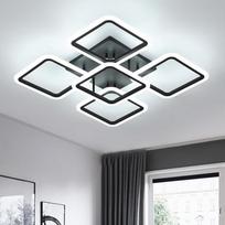 „Comely 61 W 7000 LM“ LED dekoratyvinė lempa, juoda, su 5 galvutėmis, LED akrilo dekoratyvinė lempa | „DecKen“ šiuolaikinis apšvietimas miegamajam ir svetainei, šaltai balta 6500 K