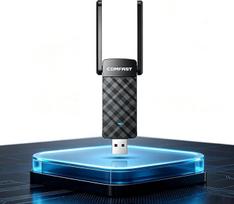 „COMFAST“ WLAN raktas, WLAN imtuvas kompiuteriui, „WiFi 6“, 900M, USB WLAN adapteris, dviejų dažnių