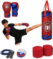 „Comfy Kids“ bokso maišo rinkinys su bokso pirštinėmis – „Junior“ MMA, muay thai ir karatė treniruočių rinkinys, pakabinamas bokso maišas berniukams ir mergaitėms