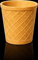 „Cone Kings“ vafliniai indeliai, 240 ml, 80 x 85 mm, 24 vnt. pakuotė, ledainėms skirta kokybė, skirta ledams, desertams ir kt.