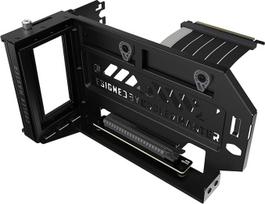 „Cooler Master MasterAccessory“ vertikalusis vaizdo plokštės laikiklio rinkinys V3, juodos spalvos, aukščiausios kokybės „Riser“ kabelis, PCI-E 4.0 x 16, 165 mm, suderinamas su PCIe 3.0, reguliuojamo ilgio, skirtas E-ATX, ATX ir Micro ATX korpusams