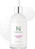„Coreana Ample:N Ceramide Shot“ ampulė, 3,38 fl. oz. (100 ml). Labai koncentruotas, itin drėkinantis veido serumas sausai ir šiurkščiai odai, drėkina, mažina raukšles
