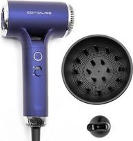 „Corioliss Breeze Professional“ kelioninis plaukų džiovintuvas, 1350 W, BLDC joninis variklis, 105 000 aps/min, itin kompaktiškas ir lengvas, su difuzoriumi ir šukuosenos formavimo antgaliu