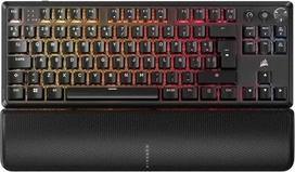 „Corsair K70 Core TKL“ belaidė RGB mechaninė žaidimų klaviatūra be skaitmenų bloko, MLX Red v2, iš anksto sutepta, SOCD, akustinis slopinimas, ABS dangteliai, QWERTY ES – juoda