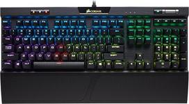„Corsair K70 RGB PRO“ laidinė mechaninė žaidimų klaviatūra – „Cherry MX Red“ linijiniai jungikliai – „Double-Shot“ PBT klavišų dangteliai – suderinama su „iCUE“ – AZERTY FR – PC, Mac, Xbox – juoda