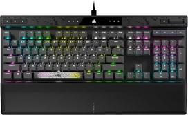 „Corsair K70 Max RGB“ laidinė magnetinė žaidimų klaviatūra – plieno pilkos spalvos | (AZERTY FR) išdėstymas, „MGX“ jungikliai su reguliuojamu paspaudimo jėgos lygiu, „PBT Double-Shot“ klavišų dangteliai – suderinama su „iCue“