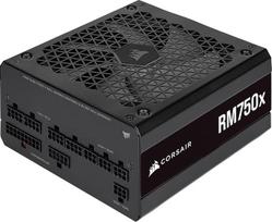 „Corsair RM750x“ 80 PLUS Gold visiškai modulinis 750 W ATX maitinimo blokas (135 mm ventiliatorius su magnetinės levitacijos guoliais, platus suderinamumas, japonų kondensatoriai, ypač greitas įjungimas), ES – juodos spalvos