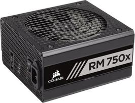 „Corsair RM750x 80 PLUS Gold“, 750 W visiškai modulinis ATX maitinimo blokas – juodos spalvos