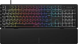 „Corsair Skiff 100 Plus“ tyli laidinė žaidimų klaviatūra su RGB apšvietimu – juoda