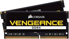 „Corsair“ CMSX16GX4M2A2400C16 „Vengeance“ 16GB (2 x 8GB) DDR4 2400 MHz C16 204 kontaktų SODIMM našioji nešiojamojo kompiuterio atmintis – juoda