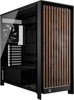 „CORSAIR“ „Frame 5000D Wood RS“ vidutinio dydžio ATX kompiuterio korpusas – juodos ir riešutmedžio spalvos