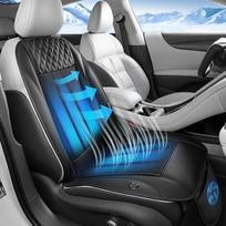 „Coverado“ vasariniai automobilių sėdynių užvalkalai su galingais ventiliatoriais ir 3 lygių reguliuojama ventiliuojama sėdynės pagalvėle; universali automobilių sėdynių ventiliacijos sistema, tinkanti sedanuose, pikapuose, visureigiuose ir mikroautobusuo