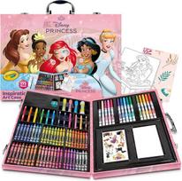 „Crayola“ „Disney“ princesių spalvinimo rinkinys vaikams su spalvotais pieštukais, flomasteriais ir vaškinių pieštukų rinkinys, 115 dalių spalvinimo rinkinys vaikams, spalvotų pieštukų rinkinys tapybai ir piešimui