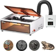 „Creality Falcon A1“ 10 W lazerinis graviravimo aparatas, baltos spalvos, su dūmų ištraukimo įrenginiu „YW45“, uždaros konstrukcijos „CoreXY“ lazerinis pjaustytuvas su HD kamera, medžiagos aptikimo funkcija, 600 mm/s, 381 x 305 mm