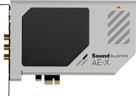 „Creative Sound Blaster AE-X“ – aukštos skiriamosios gebos PCIe DAC garso plokštė su atskiru ausinių stiprintuvu ir „AutoEq“ funkcija, skirta asmeniniam kompiuteriui