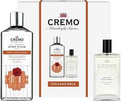 „CREMO Spice & Black Vanilla“ dovanų rinkinys vyrams – tualetinis vanduo 100 ml + kūno prausiklis 473 ml – aštrus aromatas