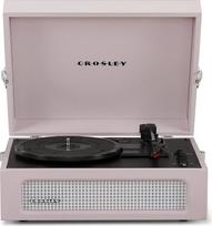 „Crosley Voyager“ patefonas su 2 garsiakalbiais, „Bluetooth“ įvestimi ir išvestimi bei AUX jungtimi – 3 greičių retro patefonas – skirtas 7", 10" ir 12" viniliniams įrašams – nešiojamas su integruotu dėklu – ametisto spalvos