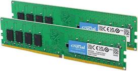 „Crucial“ 64GB RAM rinkinys (2x32GB) DDR4 3200 MHz CL22 (arba 2933 MHz, arba 2666 MHz) stalinio kompiuterio atmintis CT2K32G4DFD832A