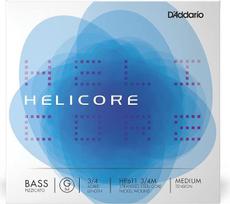 „D'Addario Helicore“ 3/4 mastelio vidutinio įtempimo pizzicato bosinės gitaros G stygos