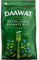 „Daawat“ ypač ilgi basmati ryžiai, pasižymintys išskirtiniu ilgiu, aromatingu skoniu, puriais grūdais, kurių ilgis po virimo siekia iki 24 mm, nelipnūs ir puikiai tinkantys visų rūšių patiekalams – 20 kg