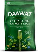 „Daawat“ ypač ilgi basmati ryžiai, pasižymintys išskirtiniu ilgiu, aromatingu skoniu ir puriais grūdais; išvirti išsiplečia iki 24 mm, nelimpa ir puikiai tinka visų rūšių patiekalams – 5 kg