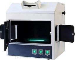 „Dark Box“ UV (ultravioletinis) analizatorius, laboratorinis fluorescencijos detektorius, UV lempa „Box“ laboratorinis ultravioletinis analizės testeris, laboratorinis ultravioletinis analizės testeris su fluorescencijos funkcija