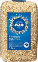 „Davert“ natūralūs apvalia grūdų ryžiai, 500 g
