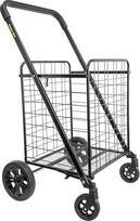„dbest“ gaminiai „Cruiser Cart Deluxe 2“ – sulankstomas skalbinių krepšys su ratukais, kompaktiškas, lengvas, sulankstomas, juodos spalvos