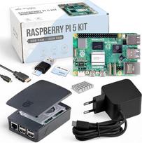 „db-tronic“ „Raspberry Pi 5“ 8GB pradedančiųjų rinkinys, 64GB „Black Edition“, 27 W maitinimo blokas, korpusas su ventiliatoriumi, 4K „Micro HDMI“ kabelis, idealiai tinka išmaniesiems namams, retro žaidimams ir „Home Assistant“