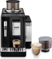 „De'Longhi Rivelia EXAM440.35.B“ visiškai automatinis kavos aparatas, pieno putojimo antgalis, keičiamas pupelių konteineris, 8 kavos gėrimai, „Extra Shot“ funkcija, 3,5 colio jutiklinis ekranas, onikso juodos spalvos