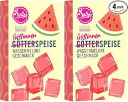 „DECOCINO Meets Sally Jelly“, arbūzo skonio, 2 x 15 g, puikiai tinka desertams, tortų papuošimui ir kt. Nepakartojamas skonis (2 vnt. pakuotė)